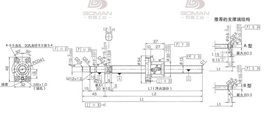 KURODA GP1502DS-BAPR-0300B-C3S 黑田丝杆贵吗