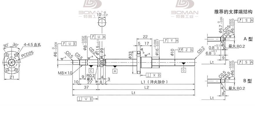 KURODA DP1002JS-HDNR-0220B-C3S 黑田丝杠螺母怎么拆卸
