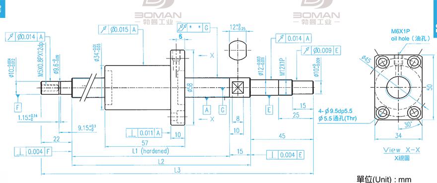 TBI XSVR01510B1DGC5-321-P1 滚珠丝杆怎么区分tbi和国产