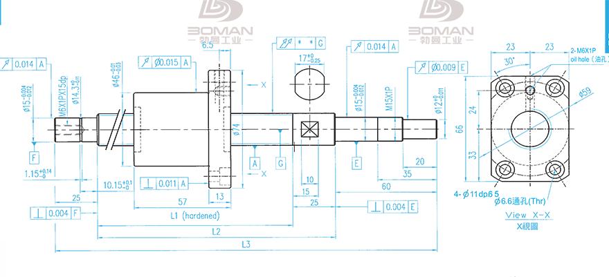 TBI XSVR02010B1DGC5-399-P1 TBI丝杆型号含义对照表