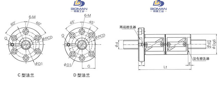 KURODA GR5512FD-CAPR 黑田丝杆替换尺寸图片大全