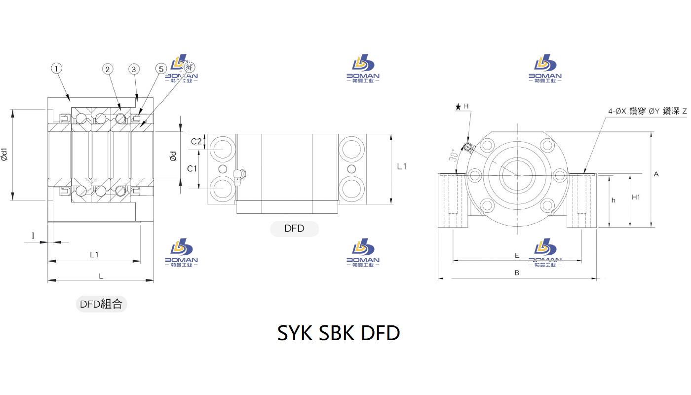SYK MBCA15-X syk丝杆支撑座